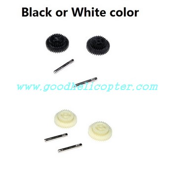 fq777-999-fq777-999a helicopter parts gear driven set (random color) - Click Image to Close